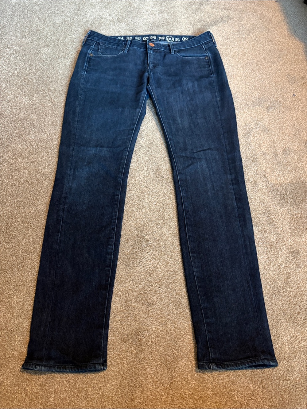 Earnest Sewn Women's Skinny Jeans in Dark Blue size 30/10